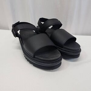 Dr Martens Women's Size 11 Airwair Platform Sandal Black leather P
